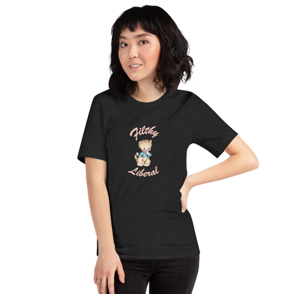 Filthy Liberal T-Shirt in Black Heather