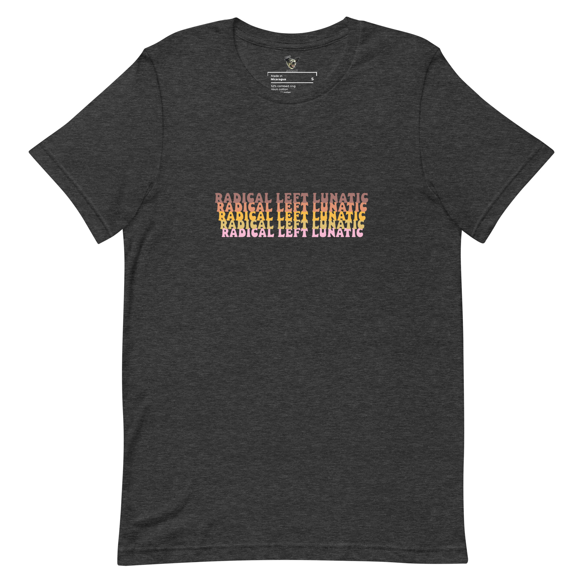 Radical Left Lunatic T-Shirt in Dark Grey Heather