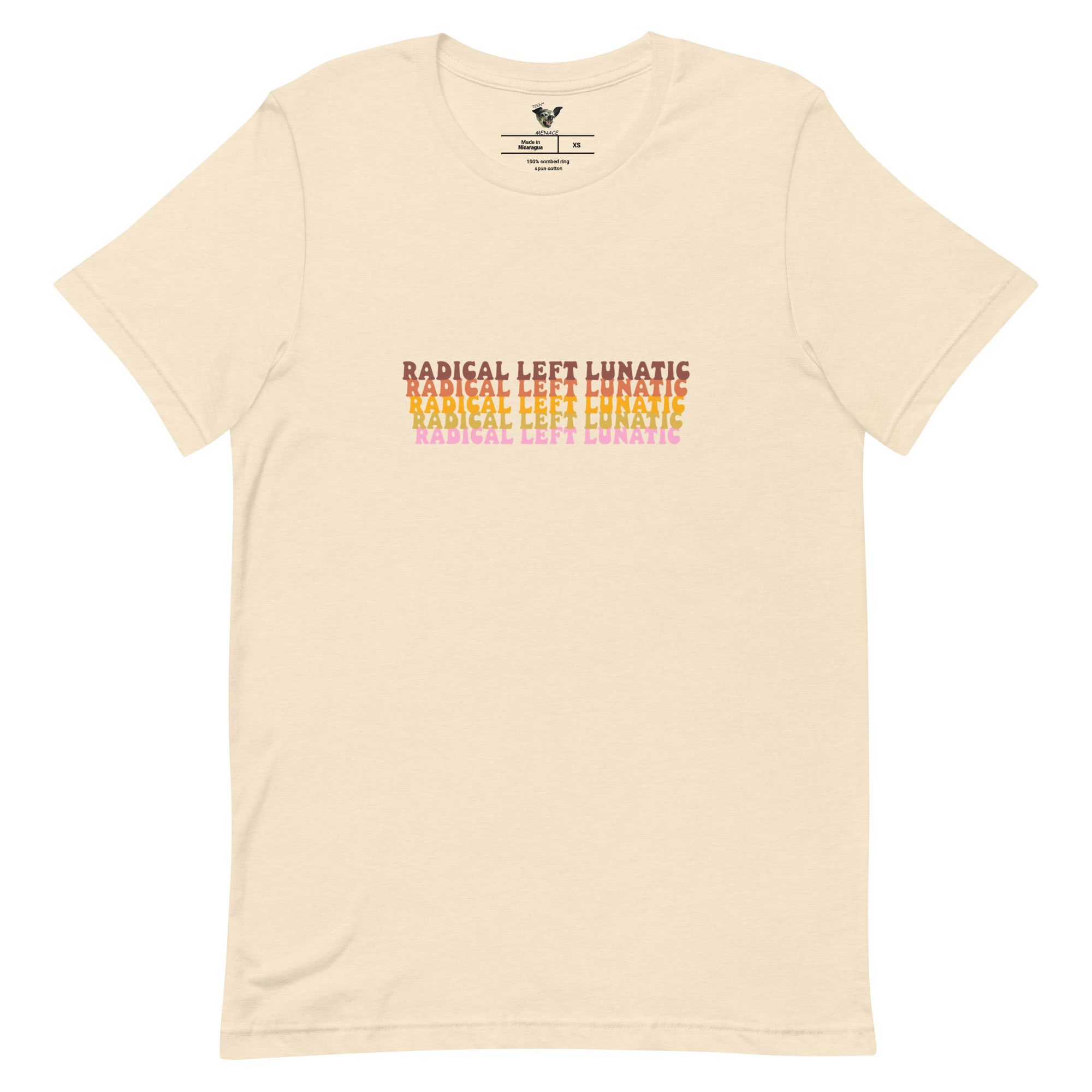 Radical Left Lunatic T-Shirt in Heather Natural