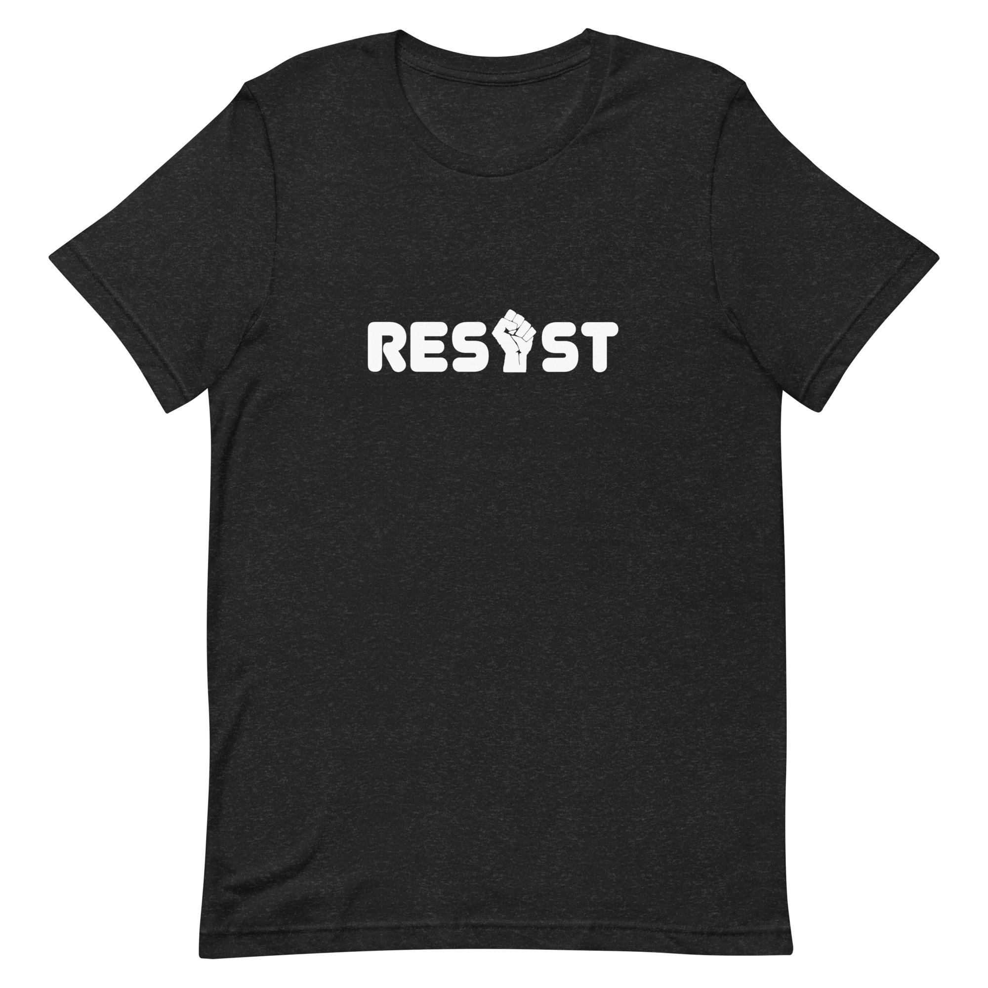 Resist T-Shirt in Black Heather