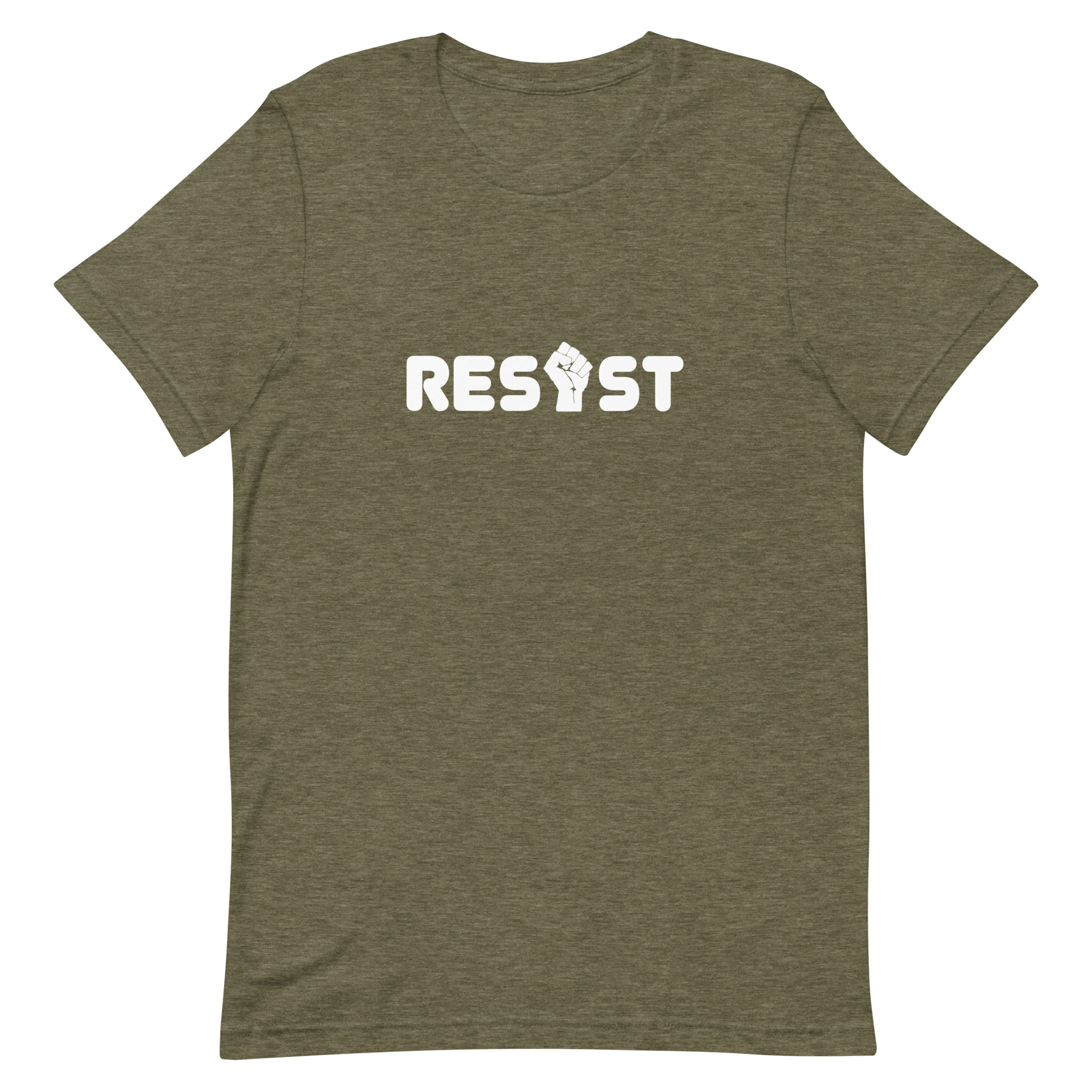 Resist T-Shirt in Heather Olive