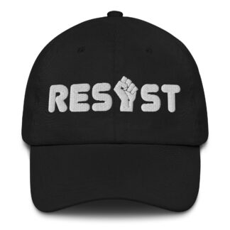 Resist Dad Hat in Black