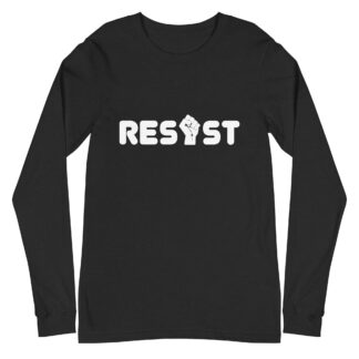 Resist Long Sleeve Tee in Black Heather
