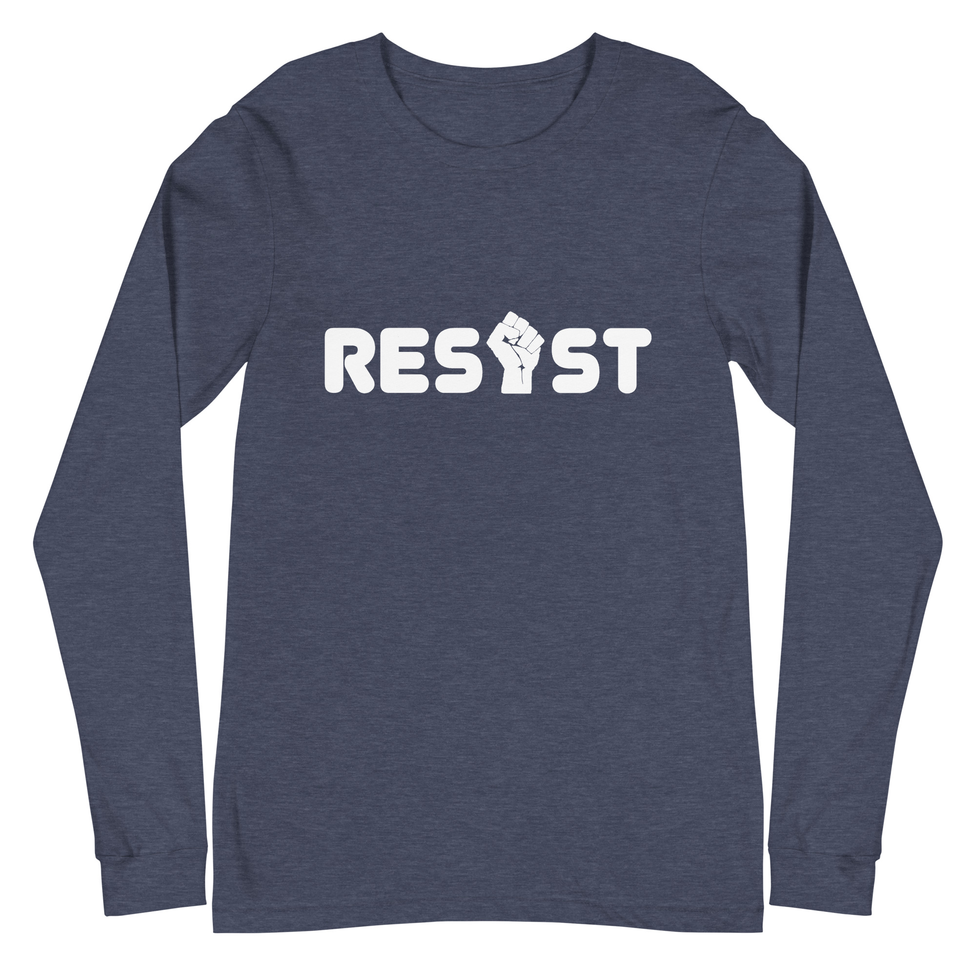 Resist Long Sleeve Tee in Heather Navy