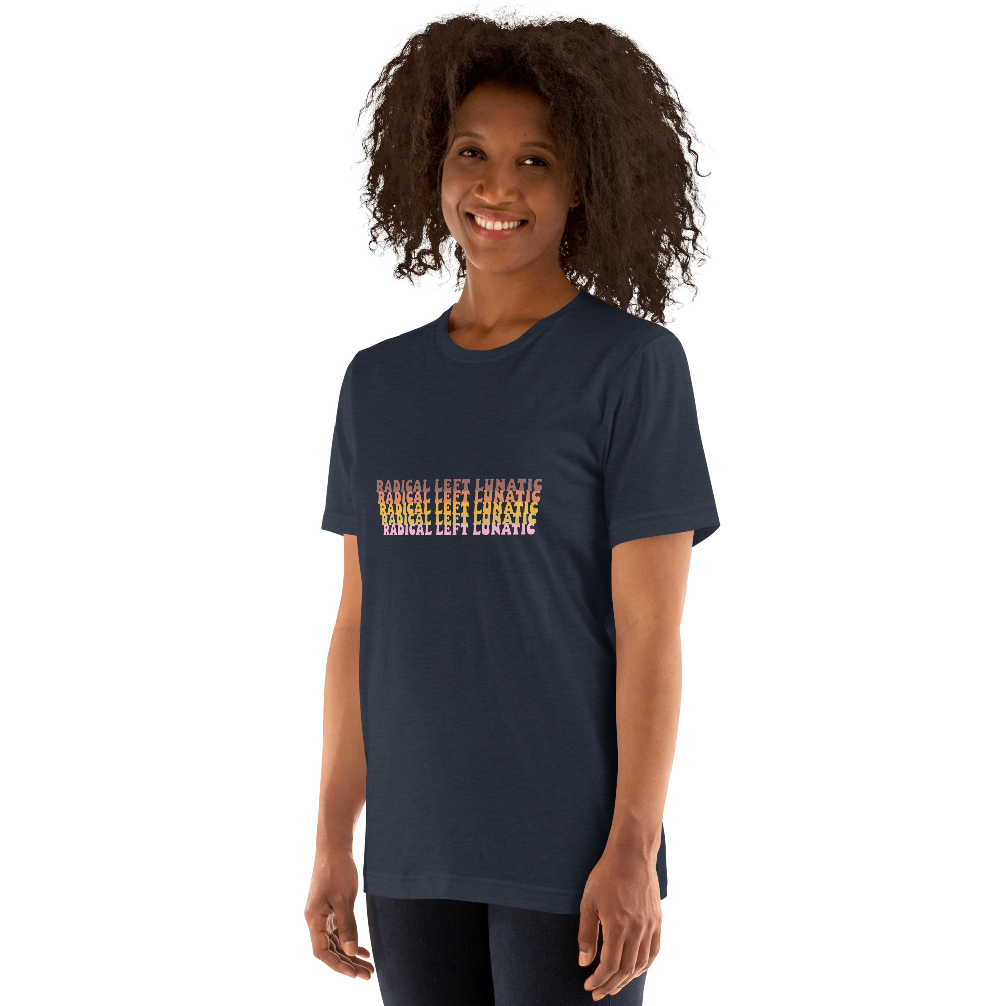 Radical Left Lunatic T-Shirt in Heather Navy