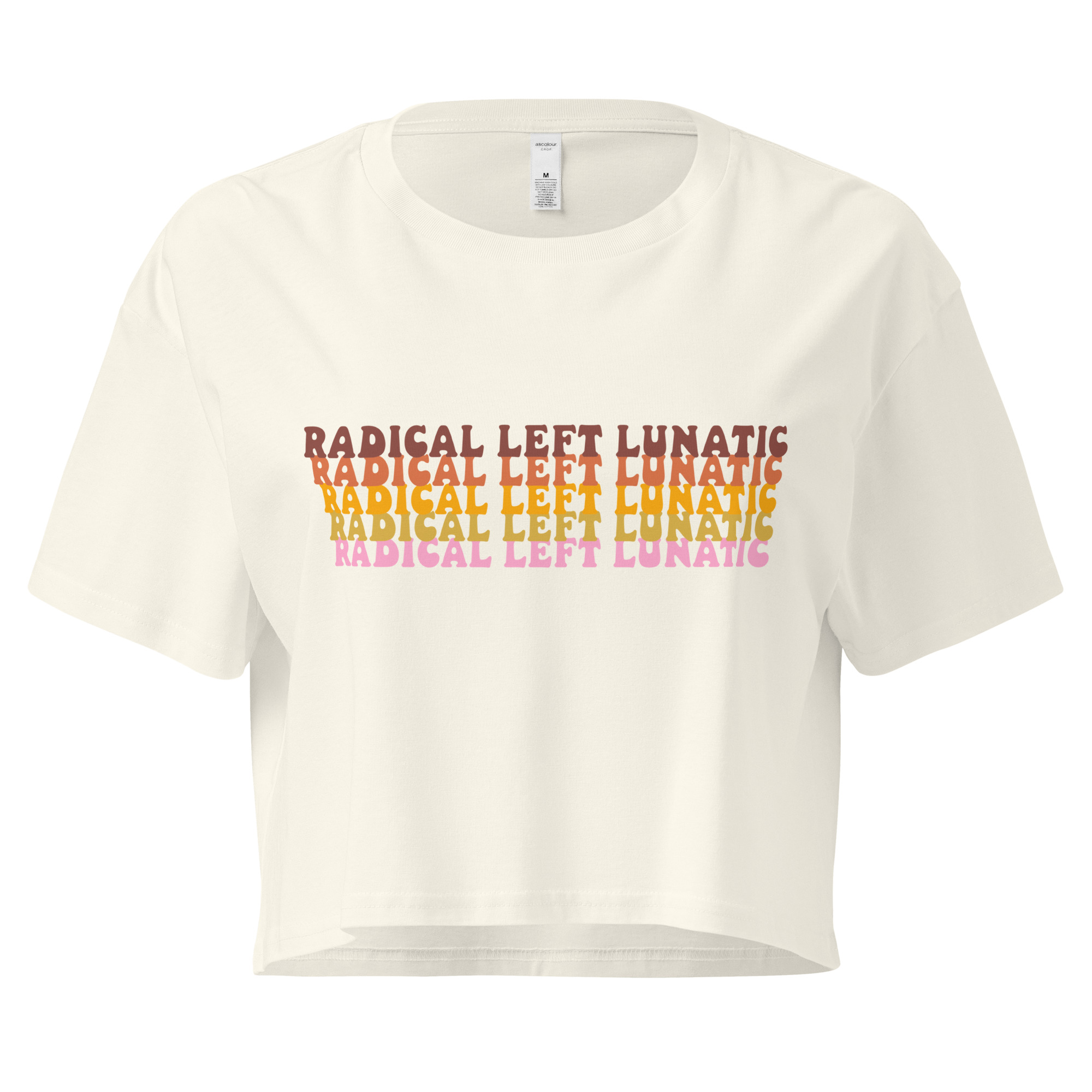 Radical Left Lunatic Crop Top in Natural