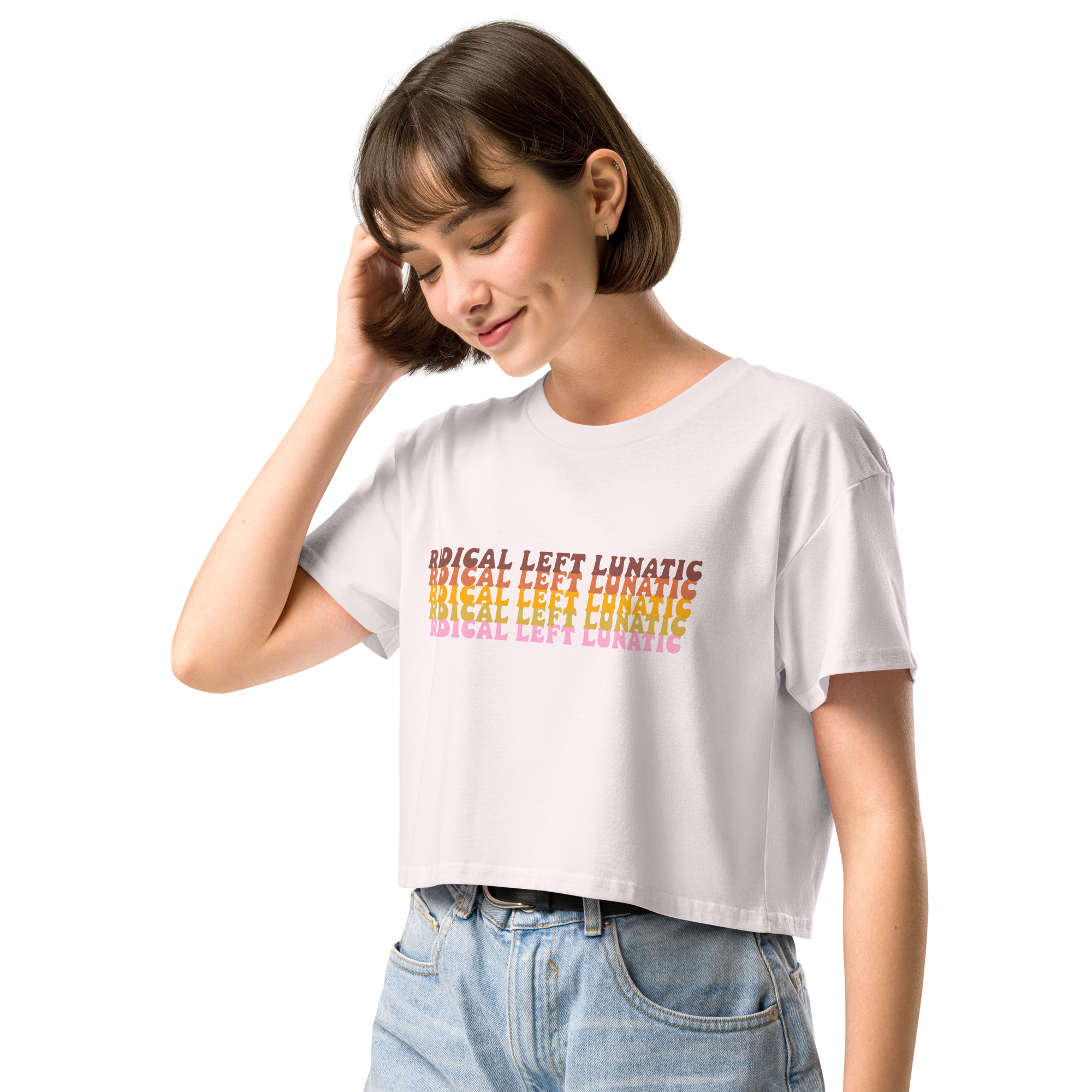 Radical Left Lunatic Crop Top in Orchid