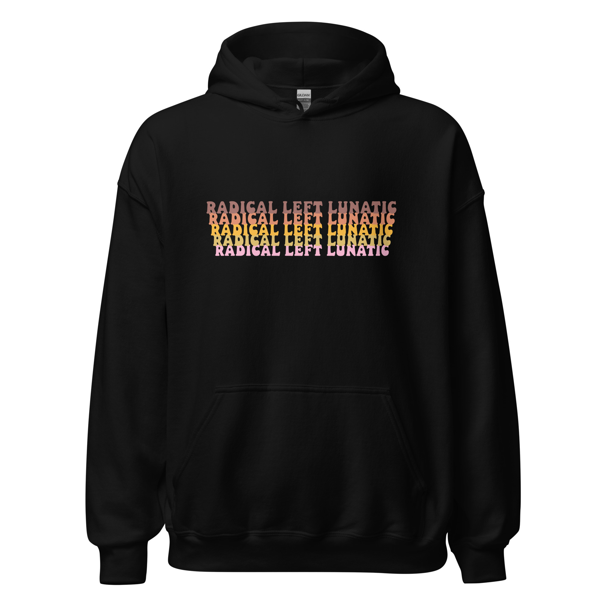 Radical Left Lunatic Unisex Hoodie in Black