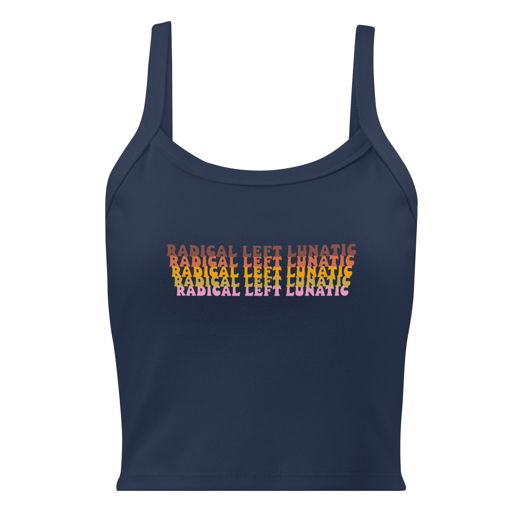 Radical Left Lunatic Midi Tank Top in Navy